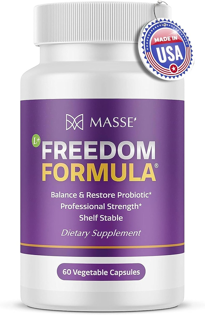 Candida Freedom Massey Medicinals Colon Cleanse Pills - Crafted Digestive for Vibrant Living - Gut Health Probiotic Complex - 60 Capsules