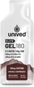 Unived Elite Gel 180-2:1 Ratio of Simple & Complex Carbs with Beta Alanine & Essential Electrolytes - for Endurance Athletes Runners & Cyclists -180kcal - Double Espresso - 100mg Caffeine - Pack of 6