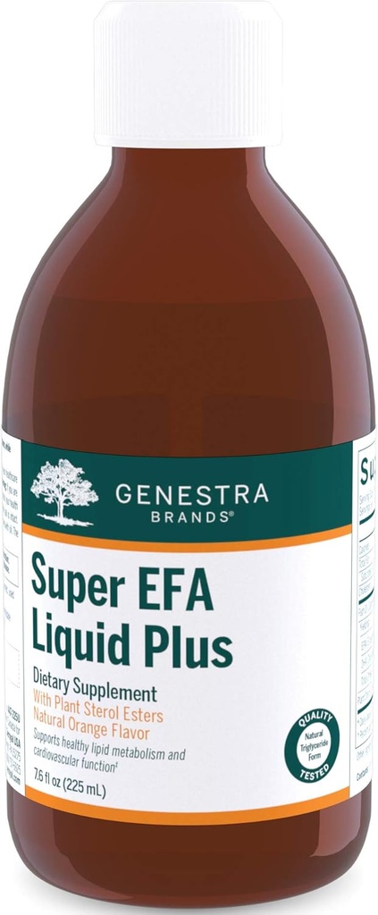 Genestra Brands Super EFA Liquid Plus | Essential Fatty Acid Formula with Plant Sterols | 7.6 fl. oz.