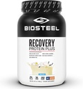 BIOSTEEL Recovery Protein Plus Powder Supplement, Grass-Fed and Non-GMO Formula, Vanilla, 27 Servings
