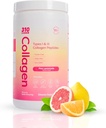310 Nutrition Hydrolyzed Collagen Peptides Powder for Women & Men - Grass-Fed Collagen Supplement w/Hyaluronic Acid, Resveratrol, Vitamin C,D & E for Skin, Hair and Nails - 30 SRV Pink Lemonade