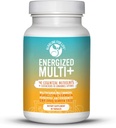 Energized Multi - Potent Multivitamin with 40 Fully Bioavailable Nutrients B Complex Vitamins, Vitamin D, Vitamin C, Vitamin K, Zinc, Quercetin, Calcium, Magnesium in Alkalizing Forms - 180 tabs