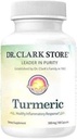 Dr Clark Store Turmeric Curcumin 500mg – 100 Capsules, Immune Support, Natural Herbal Supplement, Non-GMO, Vegan, Antioxidant Boost