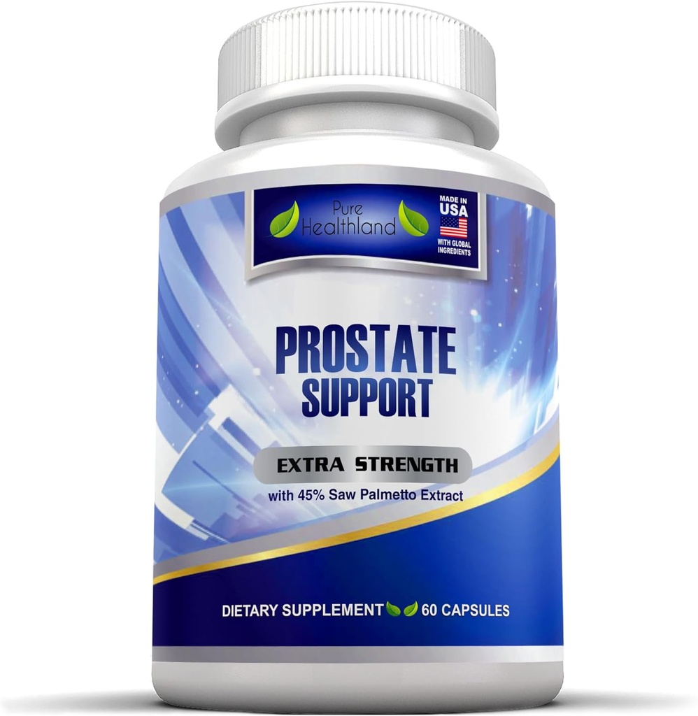 Prostate Health Supplement for Men – 33 Natural Ingredients with 45% Saw Palmetto Extract