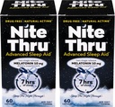 Advanced Sleep Aid Melatonin Dietary Supplement, 10mg Capsules, 60 Count (Pack of 2)