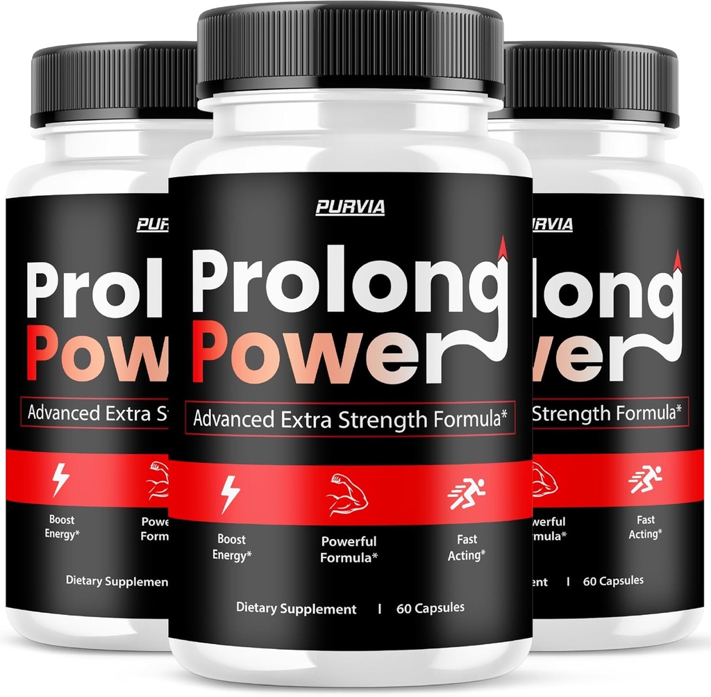 (3 Pack) Prolong Power Pills - Official Formula - Prolong Power Capsules Advanced Strength Formula Overall Wellness Prolong Powder Pills Supplement, Maximum Wellness ProlongPower (180 Capsules)
