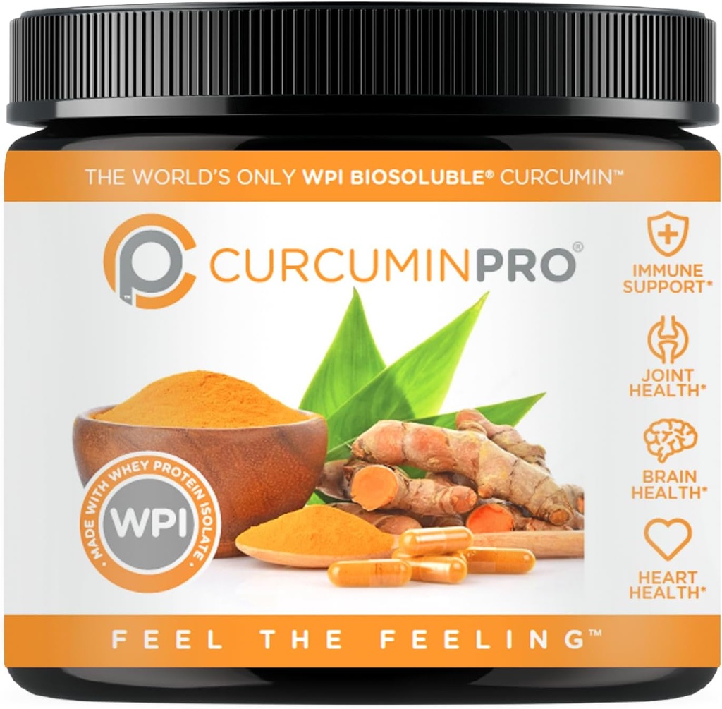 curcuminpro Complete Curcumin Bulk Powder | BioSoluble Organic Turmeric Curcumin Supplement | High Absorption Curcuma Organica en Polvo | Natural Wellness Support | 90 Grams