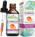 Why Not Natural Vitamin B Complex Liquid Drops - Supplement for Women - Vegan and Sublingual Forms of B1 B2 B3 B5 B6 Biotin Folate and Choline - Plus Blend for Energy Support
