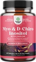 Myo-Inositol & D-Chiro Inositol Supplement for Women - Choline Supplement to Regulate Menstrual Cycle, Fertility & Hormonal Balance - Womens Hormone Balance Capsules with Myo & D-Chiro - 60 Caps