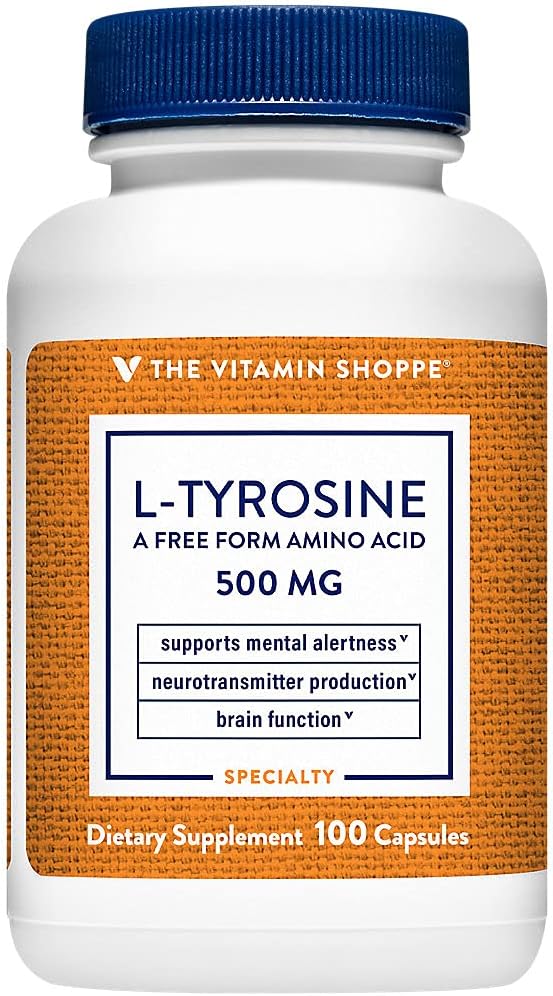 The Vitamin Shoppe L-Tyrosine 500 MG (100 Capsules)