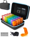 Monthly Pill Organizer 3 Times a Day with Pill Cutter, 30 Days Pill Organizer Monthly, Month Medicine Box Holder Organizer with 31 Daily Compartments, Hard Shell Travel Case & Removed Shoulder Straps