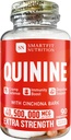 Quinine Tablets - Quinine Capsules with Cinchona Bark - Pills for Immune Support - Quinine Supplement - Made in USA - Extra Strength Quinine Capsules - Herbal Quinine Pills