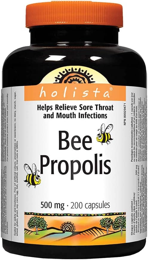 Holista Bee Propolis 500mg, 200 capsules