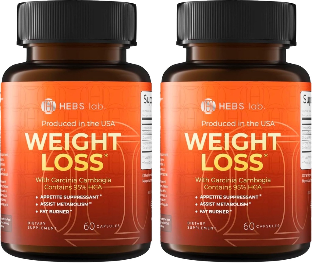 Garcinia Cambogia Pills Made in USA - 120 Capsules (Pack of 2)