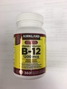 Kirkland Signature Vitamin B12, 1200mcg, 360 Tablets
