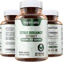 Vegan Labs Citrus Bergamot Extract 1500MG- 180 Vegan Capsules- 25:1 Citrus Bergamia Extract- Supports Overall Health and Antioxidant Protection- Gluten Free, Non-GMO