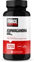 FORCE FACTOR Ashwagandha Supplements Made with Premium Vegan Ashwagandha Powder, Adaptogens to Support Stress and Cognitive Health, No Gelatin, Non-GMO, 60 Capsules