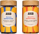 JUGO Beauty + Focus Gummies Bundle – Ashwagandha, Collagen & Biotin – Supports Focus, Stress Relief, Hair, Skin & Nails – Plant-Based, Gluten-Free