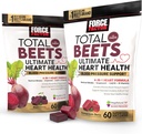 Bundle of Force Factor Total Beets Ultimate Heart Health Blood Pressure Support Chews with CoQ10, Beet Root Powder, Grape Seed Extract, Blood Pressure Supplement for Circulation & Blood Flow, 120 Soft