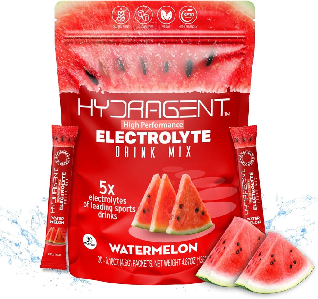 Zero Sugar Electrolyte Stick Packs | 1200mg Core Electrolytes | Magnesium & Potassium for Hydration & Recovery