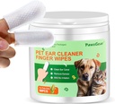 Dog and Cat Ear Wipes - Gentle Cleaning, Eliminating Unpleasant Smells, Made from Plant Extracts, 50 Wipes