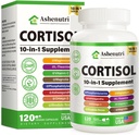 10-in-1 Cortisol Supplement with Magnesium,Ashwagandha,Rhodiola Rosea,L Theanine,Hormone Balance for Women 120 Vegan Capsules