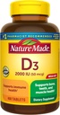Nature Made Vitamin D3 2000 IU (50 mcg), Vitamin D Supplement for Bone, Teeth, Muscle and Immune Health Support, 400 Tablets, 400 Day Supply
