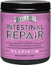 Barlean's Intestinal Repair Gut Health Powder with 16 Digestive Supplements, L-Glutamine, Marshmallow and Licorice Root, Aloe Vera, and Fiber Mixed Berry Flavor, 6.35 oz