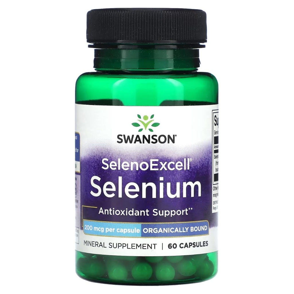 Swanson Selenoexcell Selenium 200 mcg 60 Capsules