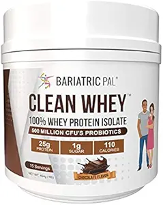 BariatricPal Clean Whey Protein (25g) with Probiotics (15 Servings) (Chocolate)