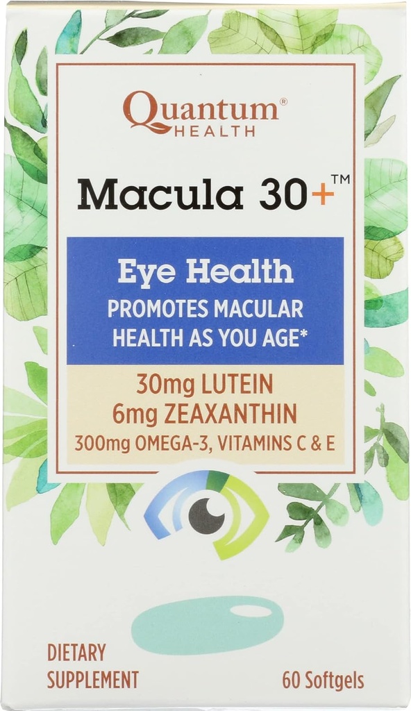 Quantum Health Macula 30+ Eye Health, 60 Softgels (Pack of 1)