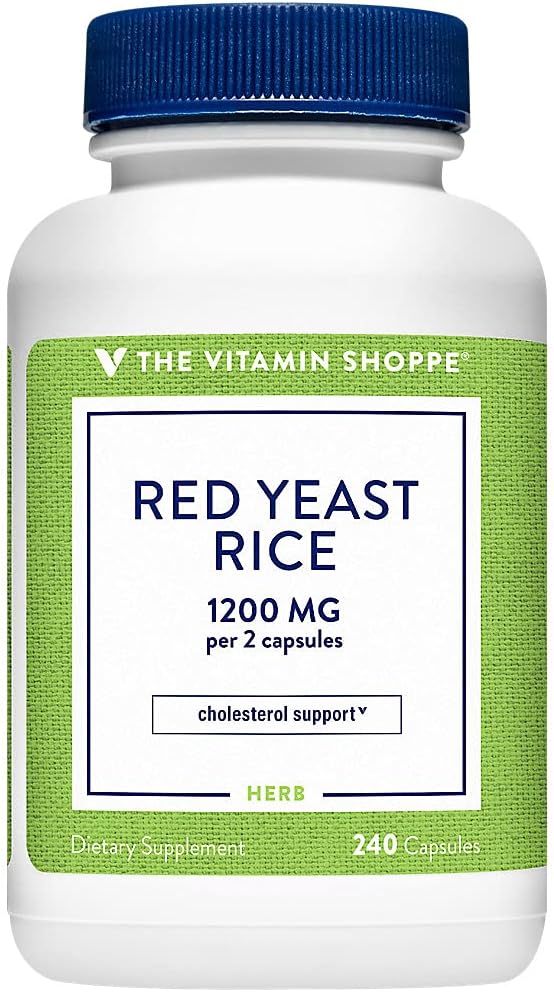 The Vitamin Shoppe Red Yeast Rice - 1,200 MG (240 Capsules)
