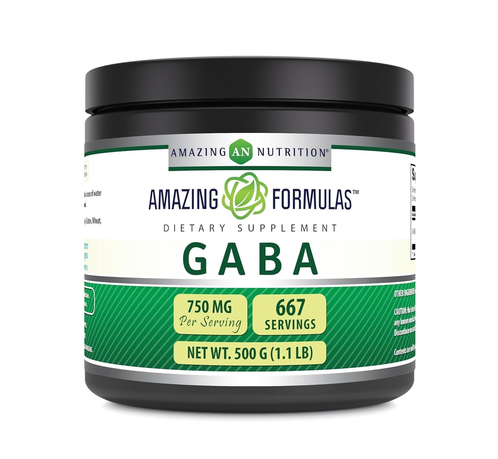 Amazing Formulas GABA 500 Grams Powder