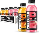 Protein2o Hydration Drink - 2-in-1 Liquid Clear Whey Protein Isolate and Electrolyte Drink - 20g Protein, Vitamins B5, B6 - Post-Workout Recovery - 16.9 Fl Oz - 12 Count Variety Pack