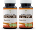 Secrets of the Tribe Spearmint Capsules 1000 mg Spearmint (Mentha spicata) Dried Leaf, Women's Hormone Support Supplement (2x60 Capsules)