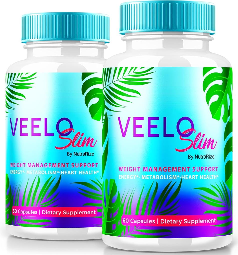 (2 Pack) VeeloSlim, Veelo Slim Advanced Weight Loss Capsules, Premium Keto Supplement, All Natural Keto Support Pills, VeeloSlimming Keto Formula, Official VeeloSlimmer Reviews (120 Capsules)