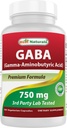 Best Naturals Gaba 750 mg 100 Veggie Caps