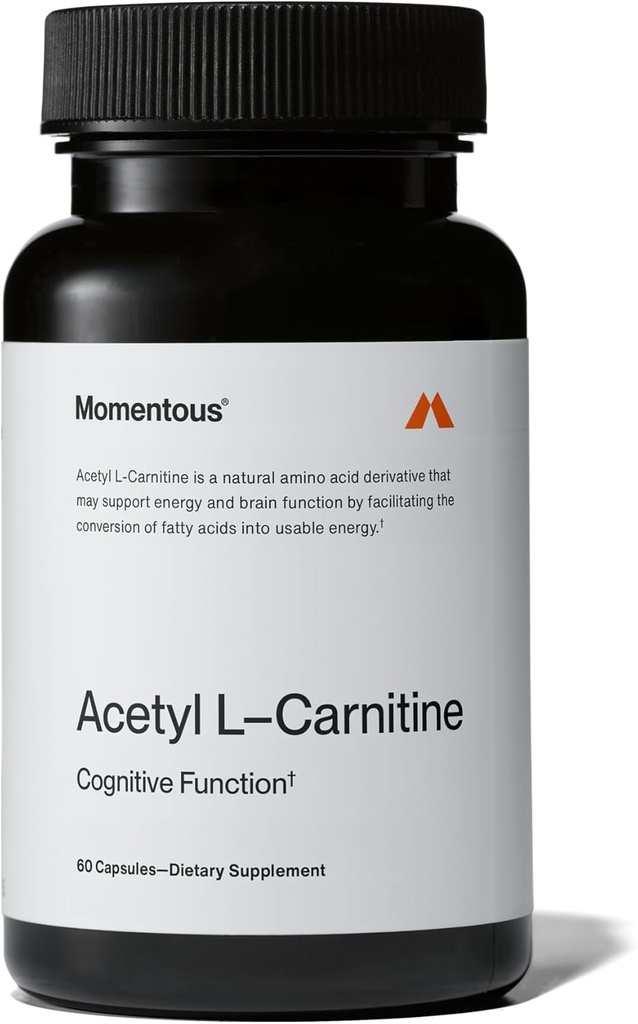Momentous Acetyl-Carnitine - NSF Certified for Sport - 60 Servings