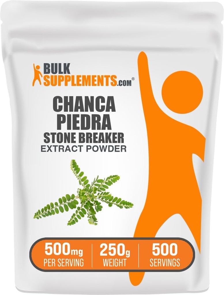 BulkSupplements.com Chanca Piedra Extract Powder - Chanca Piedra Stone Breaker, Herbal Supplement - Vegan & Gluten Free, 500mg per Serving, 250g (8.8 oz) (Pack of 1)