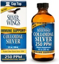 Natural Path Silver Wings Colloidal Silver Liquid - Enhanced Immune Support Supplement - 250ppm (1250mcg) - 8oz