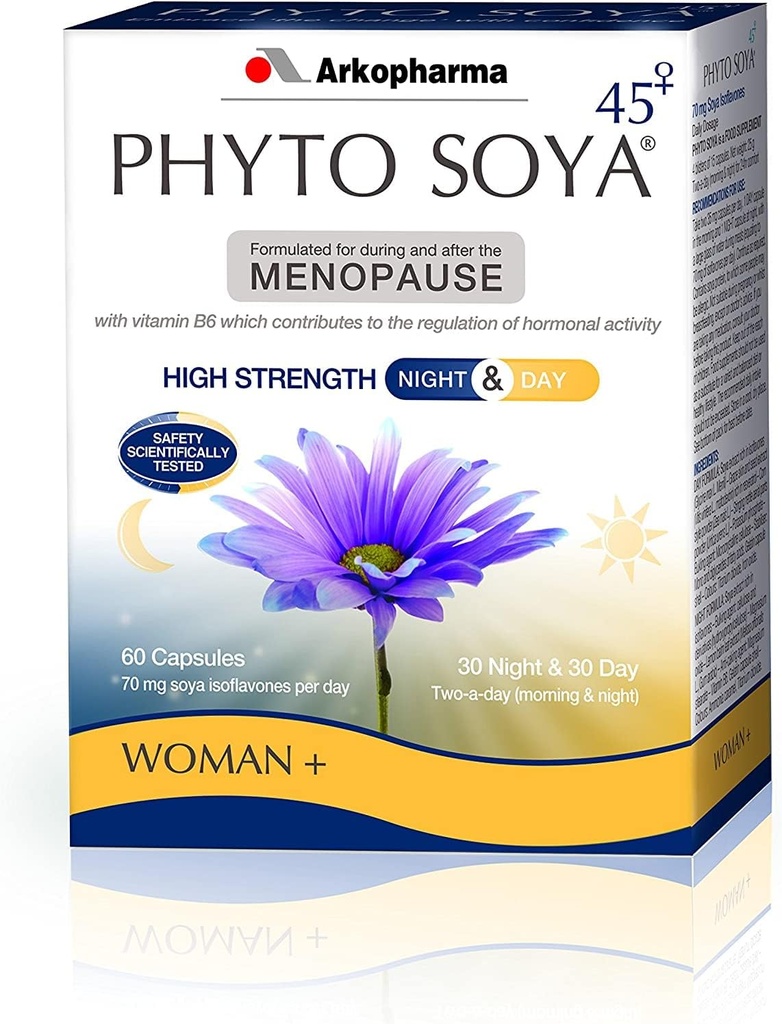 Arkopharma Phyto Soya Night & Day, 30 day caps & 30 night caps