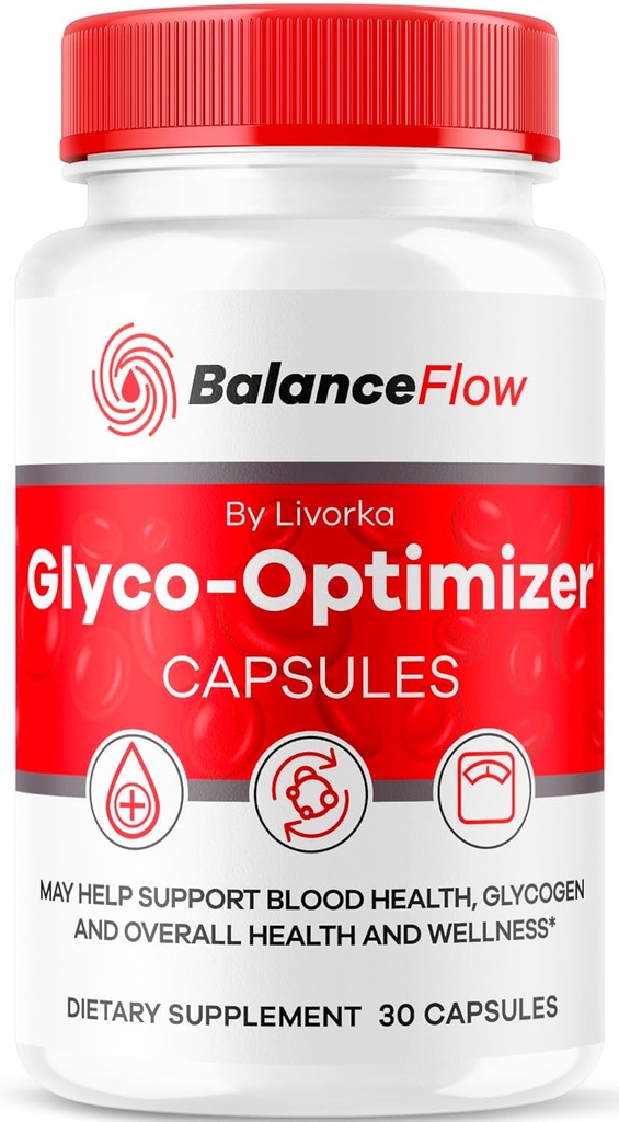 Balance Flow Glyco Optimizer, Balance Flow, Balance Flow Glycol Optimizer Supplement, BalanceFlow Support Capsules, Balance Flow Blood Support Advanced Formula, 30 Capsules for 1 Month