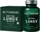 Betterbrand Better Lungs Health Pack - BetterLungs & BetterLungs Detox Tea Bundle - Daily Resporatory Health Supplement - 15X Herbal Tea Bags + 60 Capsules