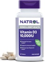 Natrol Vitamin D3 10,000 IU Tablets, Support Your Immune Health, 60 Count
