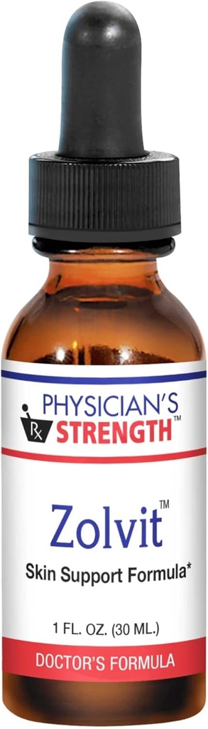 Physician's Strength Zolvit - 30 mL - Skin Support Formula with P73 Oregano, Extra Virgin Olive Oil, Wild Bay Leaf Oil & Mediterranean Black Seed Oil - for All Skin Types