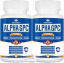 15-in-1 Alpha GPC Supplement with Phosphatidylserine, Uridine, L-Theanine, Lion's Mane Mushroom, 120 Capsules