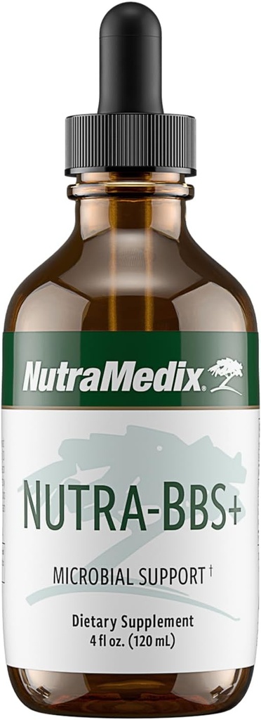 NutraMedix Nutra-BBS+ - Herbal Supplement for Microbial, Antioxidant and Immune Support - with Elecampane + Jalapa Root, Artemisia Annua and Capirona Bark (4 oz)