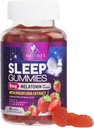 Sleep Gummies for Adults Extra Strength 8mg - Melatonin with Passiflora Extract for Restful Sleep - Fast Acting Melatonin Sleep Gummy Supplement, Vegan, Non-GMO, Tasty Strawberry Flavor - 60 Gummies