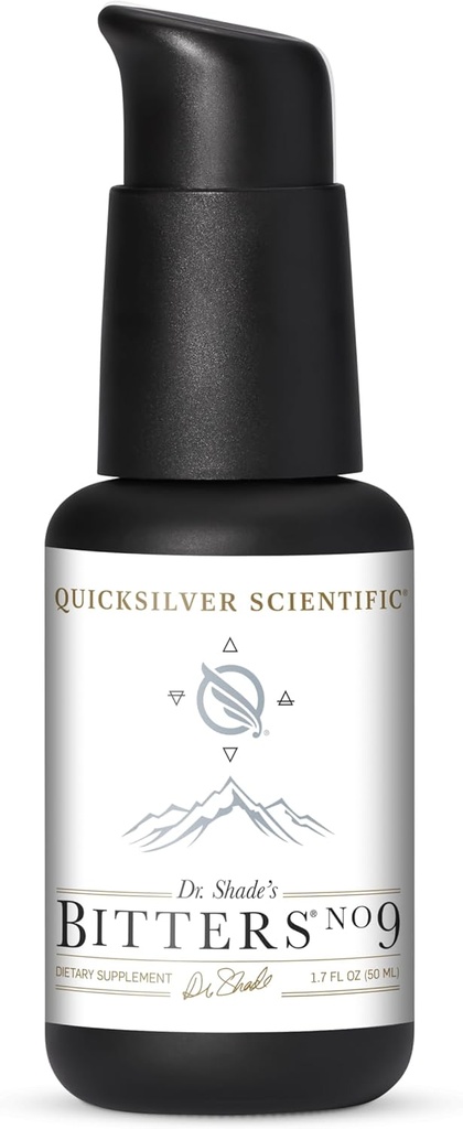 Quicksilver Scientific Dr. Shade's Bitters No. 9 - for Digestion - Fast Acting Liposomal Digestive Bitters with Milk Thistle, Burdock Root & Juniper Essential Oil - Digestive Support (50ml)