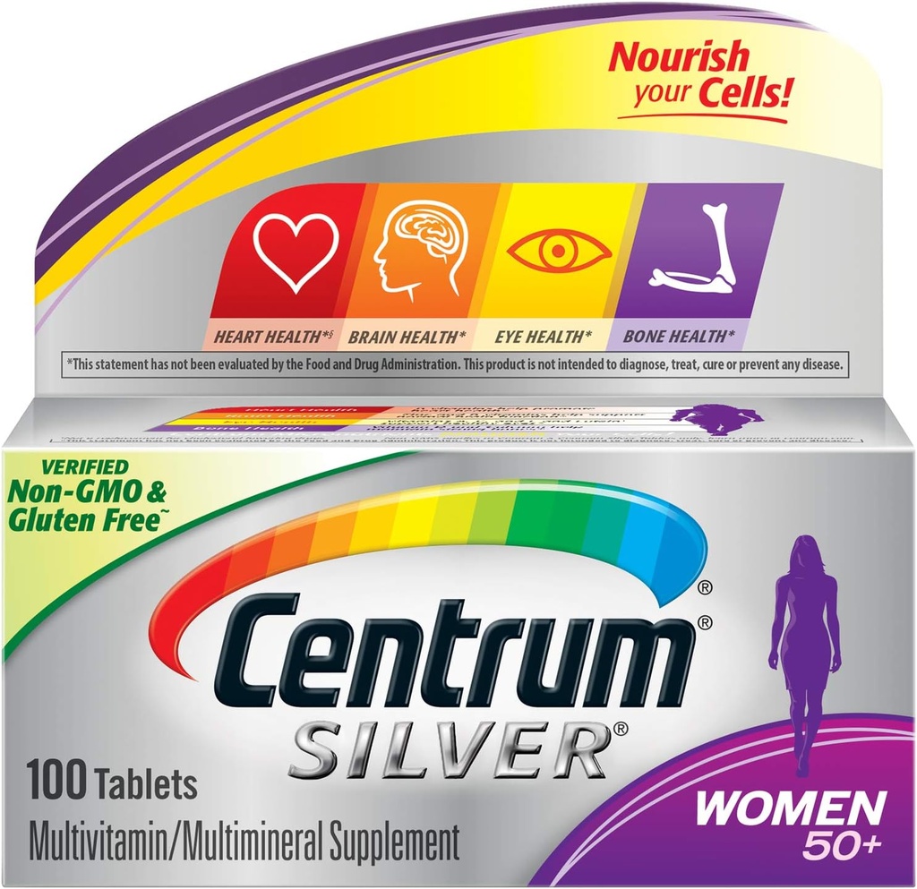 Centrum Silver Women Multivitamin/Multimineral Supplement (100-Count Tablets)